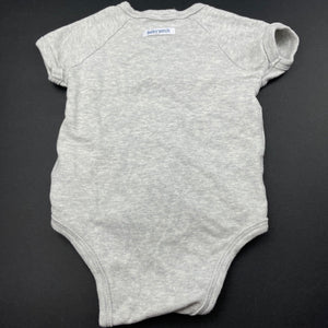 Boys Baby Patch, grey marle bodysuit / romper, GUC, size 3 months,  