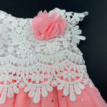 Load image into Gallery viewer, Girls Little Lass Baby, floral lace &amp; tulle top, EUC, size 000,  