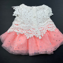 Load image into Gallery viewer, Girls Little Lass Baby, floral lace &amp; tulle top, EUC, size 000,  