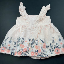 Load image into Gallery viewer, Girls Anko, lined floral cotton summer top, L: 31cm, EUC, size 000,  