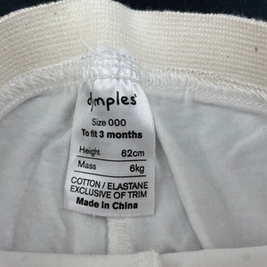 Girls Dymples, stretchy leggings / bottoms, FUC, size 000,  