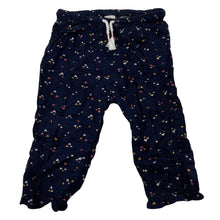 Load image into Gallery viewer, Girls H&amp;M, navy lightweight pants, elasticated, wash fade, FUC, size 1,  