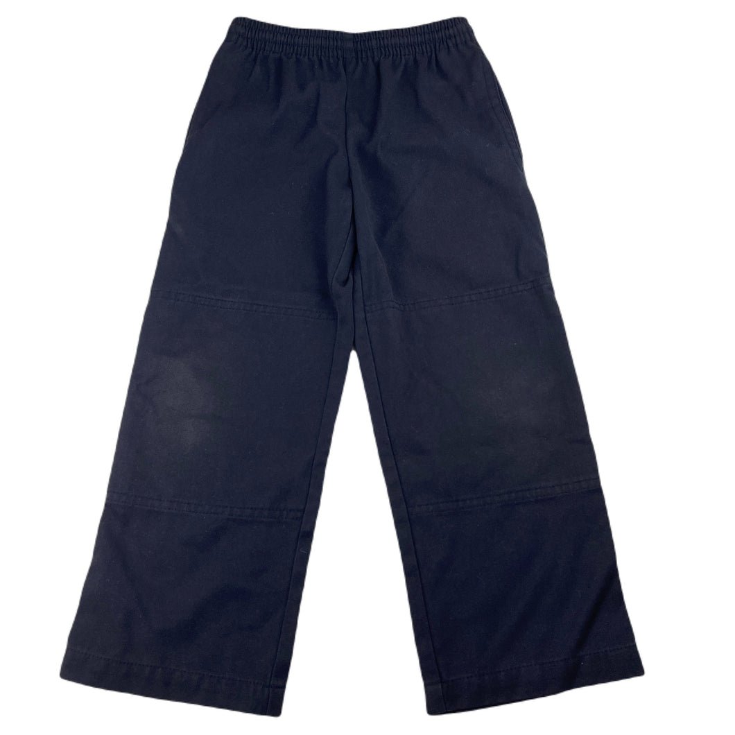 Boys PICKLES, navy school pants, elasticated, Inside leg: 43cm, FUC, size 4,  