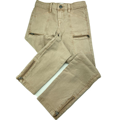 Girls Witchery, stretch cotton casual pants, adjustable, Inside leg: 51cm, GUC, size 6,  
