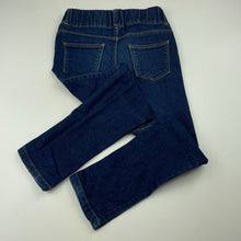 Load image into Gallery viewer, Girls Cotton On, blue stretch denim leggings / jeggings, adjustable, Inside leg: 44cm, FUC, size 4,  