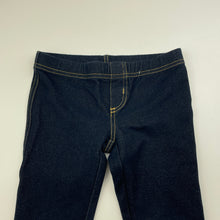 Load image into Gallery viewer, Girls GAP, stretchy denim leggings, elasticated, Inside leg: 38cm, EUC, size 4-5,  