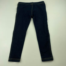 Load image into Gallery viewer, Girls GAP, stretchy denim leggings, elasticated, Inside leg: 38cm, EUC, size 4-5,  