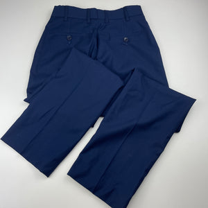 Boys Huntley & Sons, blue suit / formal pants, elasticated, Inside leg: 65cm, EUC, size 10,  