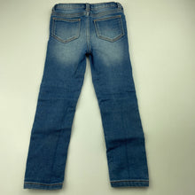 Load image into Gallery viewer, Girls Target, soft feel denim leggings / jeggings, elasticated, Inside leg: 38cm, GUC, size 4,  