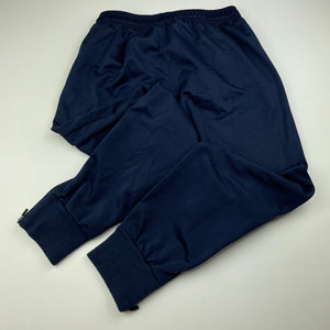 Girls Macron Sports, navy track pants, elasticated, Inside leg: 58cm, EUC, size 8-10,  