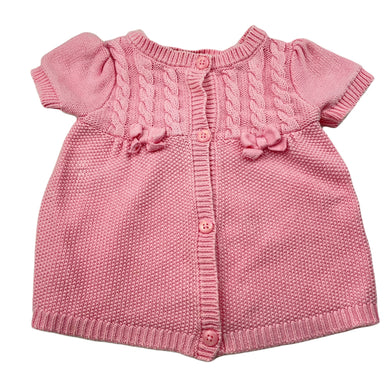 Girls Gymboree, knitted cotton cardigan / top, FUC, size 00,  
