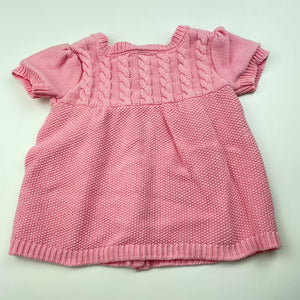 Girls Gymboree, knitted cotton cardigan / top, FUC, size 00,  