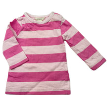 Load image into Gallery viewer, Girls Cotton On, pink stripe cotton long sleeve top, GUC, size 000,  