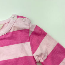 Load image into Gallery viewer, Girls Cotton On, pink stripe cotton long sleeve top, GUC, size 000,  