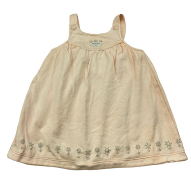 Girls Max & Tilly, pink cotton dress, FUC, size 00, L: 38cm