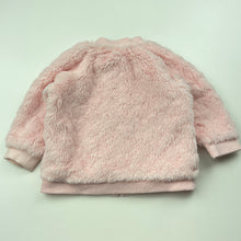 Load image into Gallery viewer, Girls Dymples, lined pink faux fur jacket, EUC, size 000,  