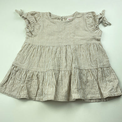 Girls Seed, striped casual dress, GUC, size 000, L: 33cm