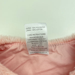Girls Ollies Place, cotton lined pink faux fur vest, EUC, size 00,  