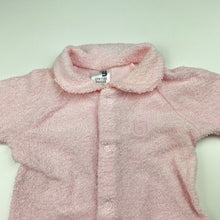 Load image into Gallery viewer, Girls Target, pink terry coverall / romper, FUC, size 000,  