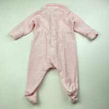 Load image into Gallery viewer, Girls Target, pink terry coverall / romper, FUC, size 000,  