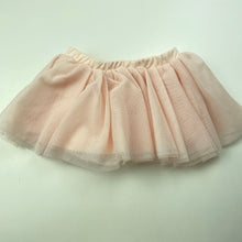 Load image into Gallery viewer, Girls Baby Baby, lined pink tulle skirt, elasticated, GUC, size 00,  
