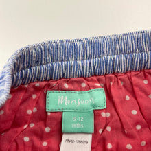 Load image into Gallery viewer, Girls Monsoon, lined embroidered cotton skirt, elasticated, GUC, size 0,  