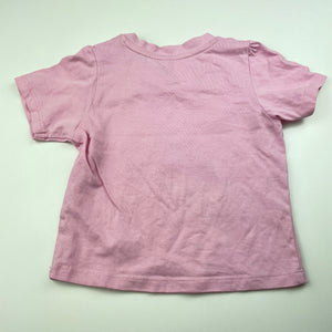 Girls Dymples, pink cotton t-shirt / top, GUC, size 0,  