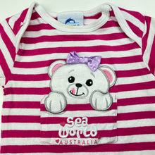 Load image into Gallery viewer, Girls Sea World, stretchy bodysuit / romper, mark on neck, FUC, size 0,  