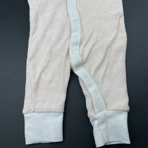 Girls Baby Berry, pink terry cotton romper, GUC, size 0000,  