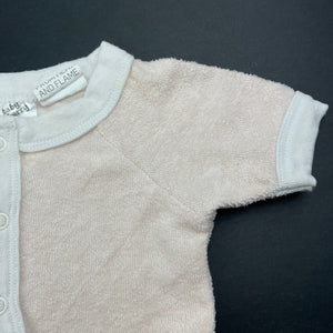 Girls Baby Berry, pink terry cotton romper, GUC, size 0000,  