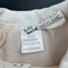 Load image into Gallery viewer, Girls Baby Berry, pink terry cotton romper, GUC, size 0000,  