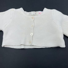 Load image into Gallery viewer, Girls Zara, knitted cotton bolero cardigan, FUC, size 000,  
