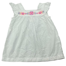 Load image into Gallery viewer, Girls Carters, embroidered lightweight cotton top, marks front hem, FUC, size 12 months,  