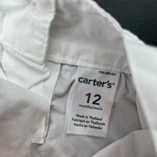 Load image into Gallery viewer, Girls Carters, embroidered lightweight cotton top, marks front hem, FUC, size 12 months,  