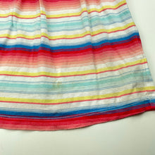 Load image into Gallery viewer, Girls Old Navy, striped cotton summer dress, marks on front, FUC, size 1, L: 43cm