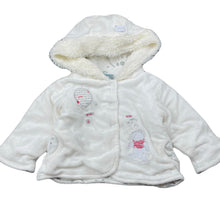 Load image into Gallery viewer, Girls Disney, Winnie the Pooh cotton lined velour hooded jacket, GUC, size 000,  