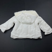 Load image into Gallery viewer, Girls Disney, Winnie the Pooh cotton lined velour hooded jacket, GUC, size 000,  