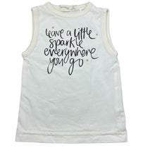 Load image into Gallery viewer, Girls MIANN &amp; Co, cotton singlet top, GUC, size 000,  