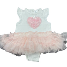 Load image into Gallery viewer, Girls Target, white &amp; pink tutu romper, FUC, size 000,  