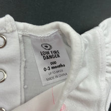 Load image into Gallery viewer, Girls Target, white &amp; pink tutu romper, FUC, size 000,  