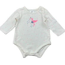 Load image into Gallery viewer, Girls Target, stretchy bodysuit / romper, unicorn, FUC, size 000,  