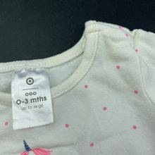Load image into Gallery viewer, Girls Target, stretchy bodysuit / romper, unicorn, FUC, size 000,  