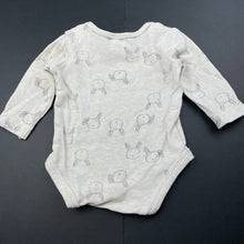 Load image into Gallery viewer, unisex Anko, cotton bodysuit / romper, rabbits, GUC, size 000,  
