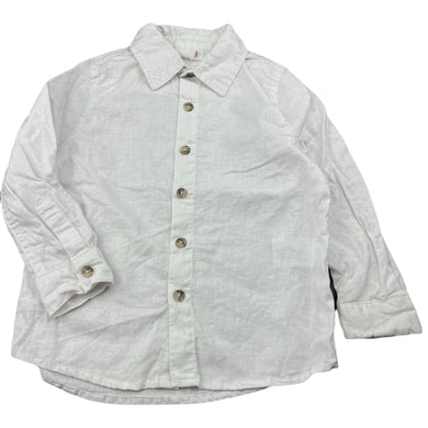 Boys Seed, linen / cotton long sleeve shirt, GUC, size 3,  