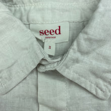 Load image into Gallery viewer, Boys Seed, linen / cotton long sleeve shirt, GUC, size 3,  