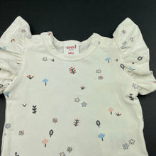 Load image into Gallery viewer, Girls Seed, soft feel stretchy floral bodysuit / romper, EUC, size 0000,  