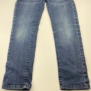 Boys Anko, stretch denim jeans, adjustable, Inside leg: 53cm, marks on knees, FUC, size 7,  