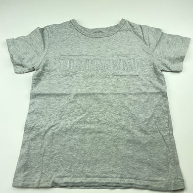 unisex Country Road, grey marle cotton heritage t-shirt / top, FUC, size 6,  