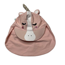 Load image into Gallery viewer, Girls mudpie, legionnaires swim hat, unicorn, small marks, FUC, size 2-5,  