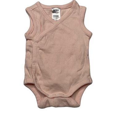 Girls Anko, ribbed stretchy bodysuit / romper, EUC, size 0000,  